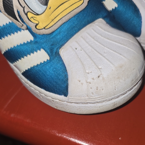 Adidas Kids Sneakers Blue White Donald Duck Design - Picture 4 of 8
